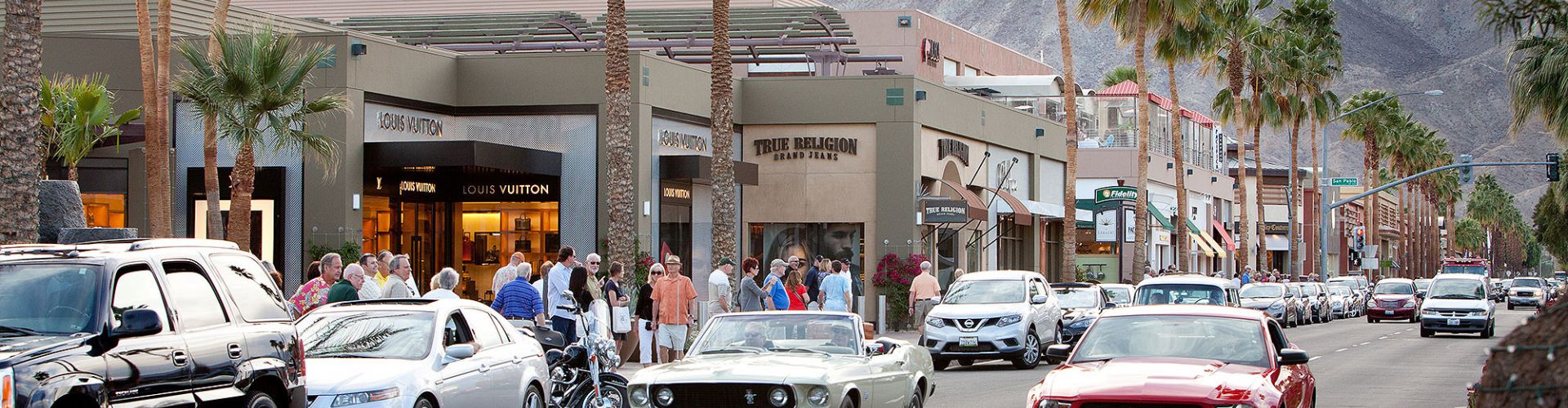 Known as the Rodeo Drive of the Desert, El Paseo Shopping District