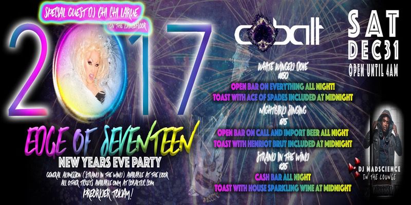 New Years Eve 2017 Edge of Seventeen - For Men - Washington DC - ellgeeBE